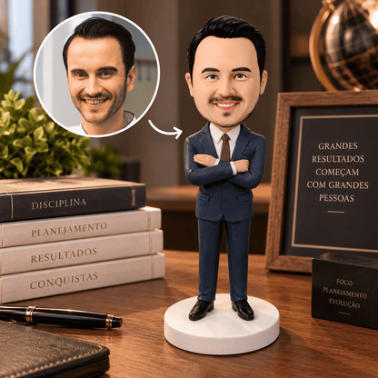 Sua História em Miniatura™ — Boneco Personalizado a Partir da Sua Foto