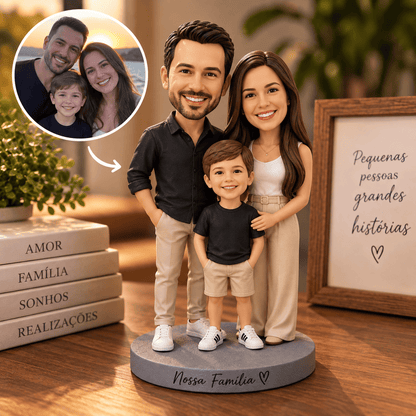 Sua História em Miniatura™ — Boneco Personalizado a Partir da Sua Foto