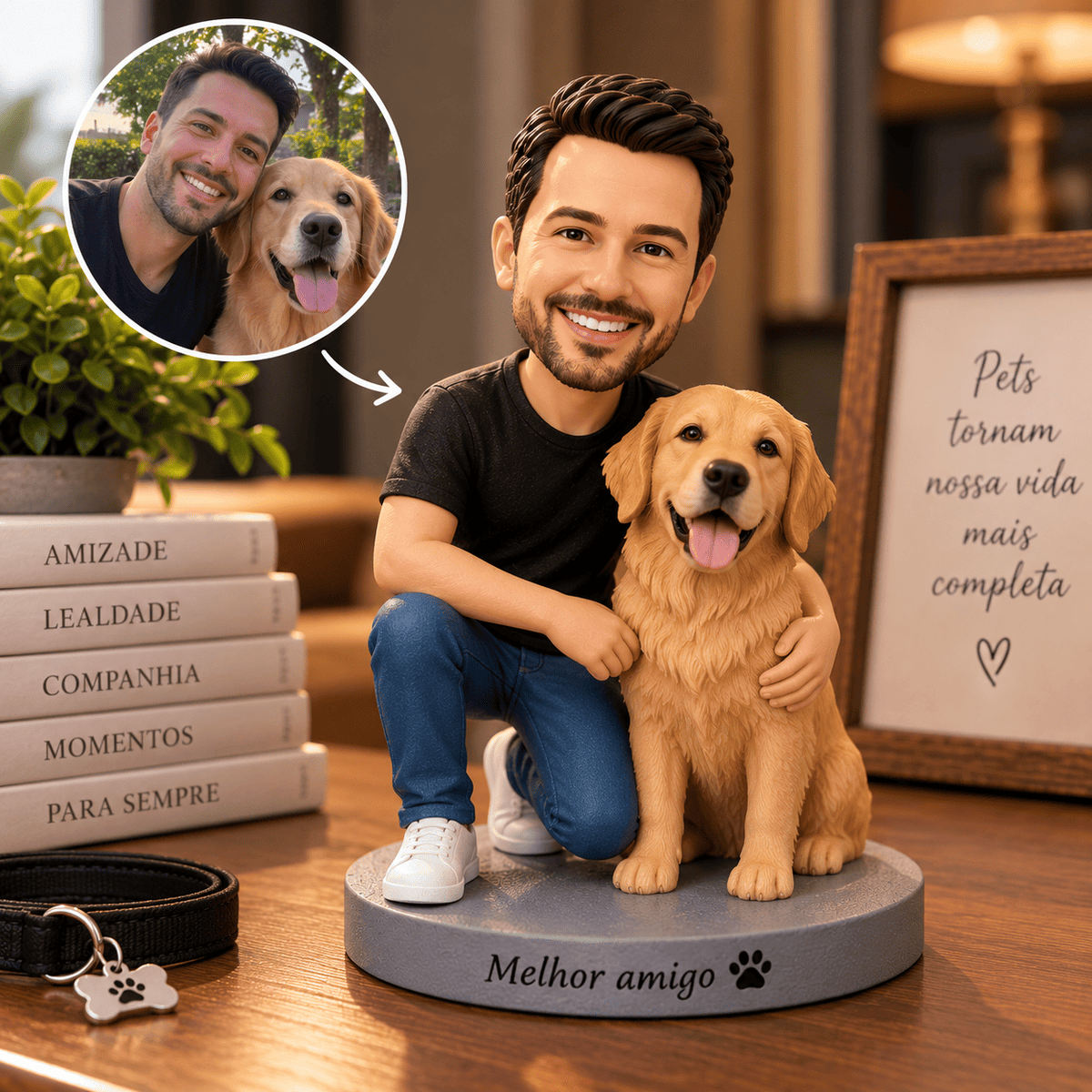 Sua História em Miniatura™ — Boneco Personalizado a Partir da Sua Foto