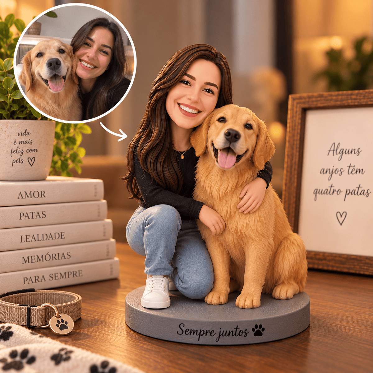 Sua História em Miniatura™ — Boneco Personalizado a Partir da Sua Foto